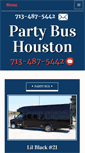 Mobile Screenshot of partybushouston.com
